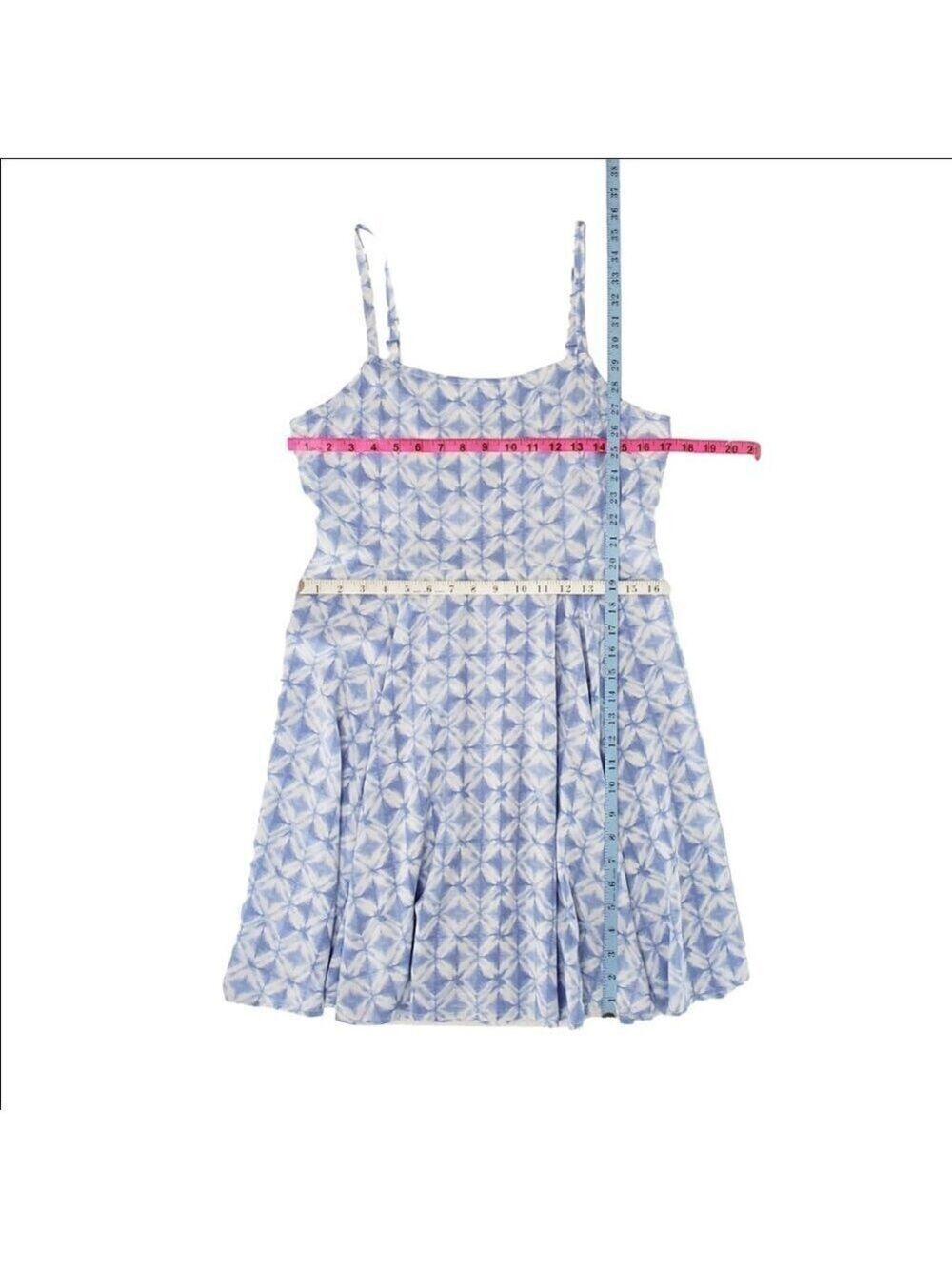 GAP Blue & White Geometric Rayon Sundress | M - Picture 8 of 10